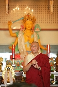 滇真導師於朝山圓滿後開示。